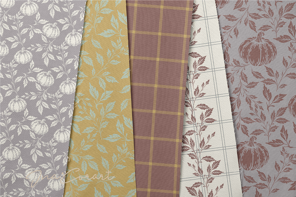 Twig & Twill-Mellow Autumn, a Pattern Graphic by InaCorart (Photo 2 of 13)