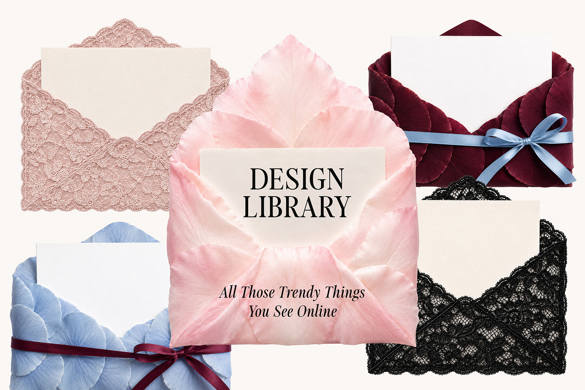 Design Library: Envelopes, Doilies, an Object Graphic by Lana Elanor (Photo 5 of 12)