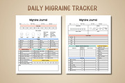 Migraine Journal & Tracker - Canva, a Print Template by Adalin Shop (Thumbnail 2 of 9)