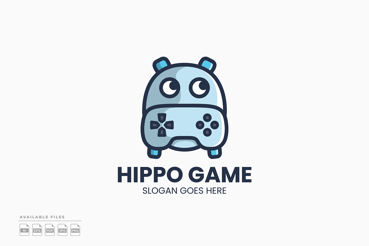 Hippo Game Logo, a Branding & Logo Template by Zeer Graphic