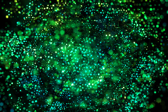 Cool Green Abstract Bokeh Background preview 2