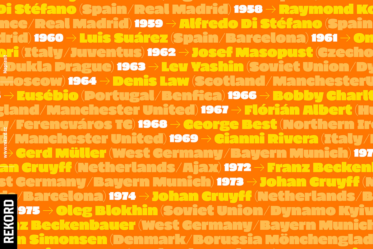 Magnesit: Ultra Bold Fonts, a Sans Serif Font by REKORD (Photo 14 of 14)