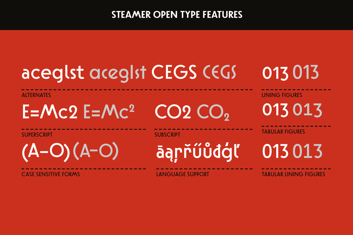 Steamer Font Family -50 % preview 3
