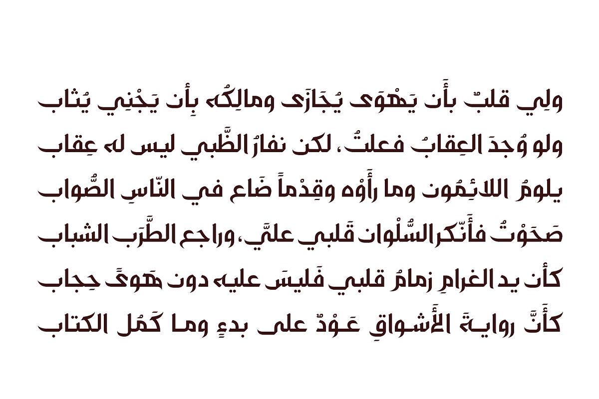 Zahey - Arabic Font | خط زهي preview 5