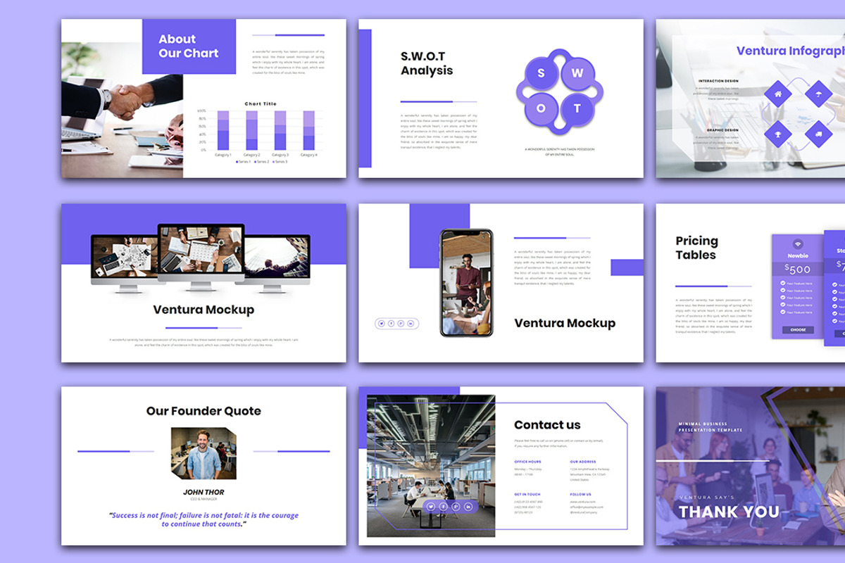 Ventura - Business PowerPoint, a Presentation Template by Raseuki (Photo 6 of 6)