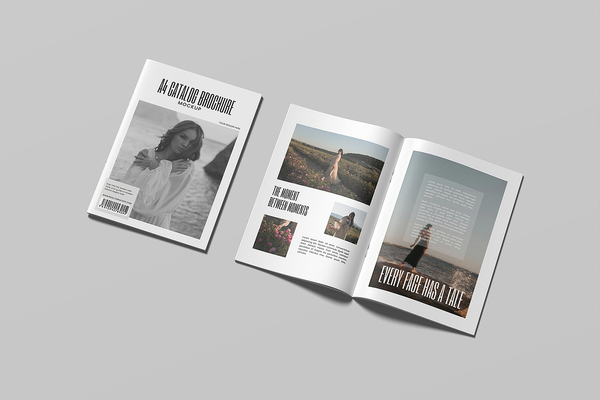 A4 Catalog Brochure Mockup, a Books & Magazine Mockup by ZifaraDesign (Photo 4 of 11)