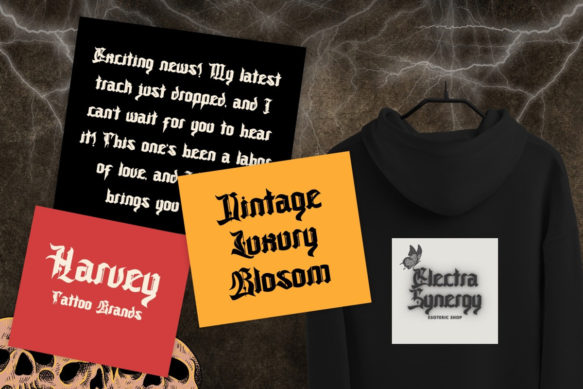 Mavient - Classic Blackletter Font, a Blackletter Font by Dhabee (Photo 3 of 16)