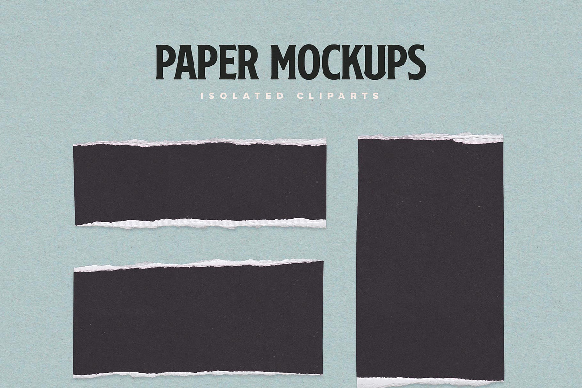 Torn Paper Cliparts & Mockups, a Mockup by veila.me (Photo 5 of 10)