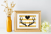 Valentine's Day Black & Gold Clipart, an Illustration by MyClipArtStore (Thumbnail 3 of 7)