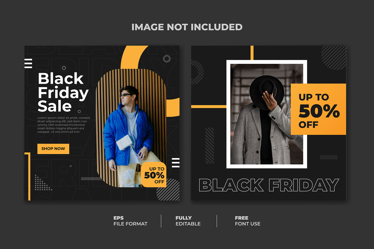 Set of Black Friday social media, a Social Media Template by Warm Snow (Photo 3 of 3)