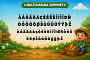 Muddy Boots - Playful Kids Farm Font, a Handwritten Font by overlaytemplates (Thumbnail 5 of 5)