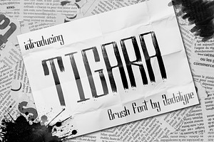 Tigara Font Display Brush