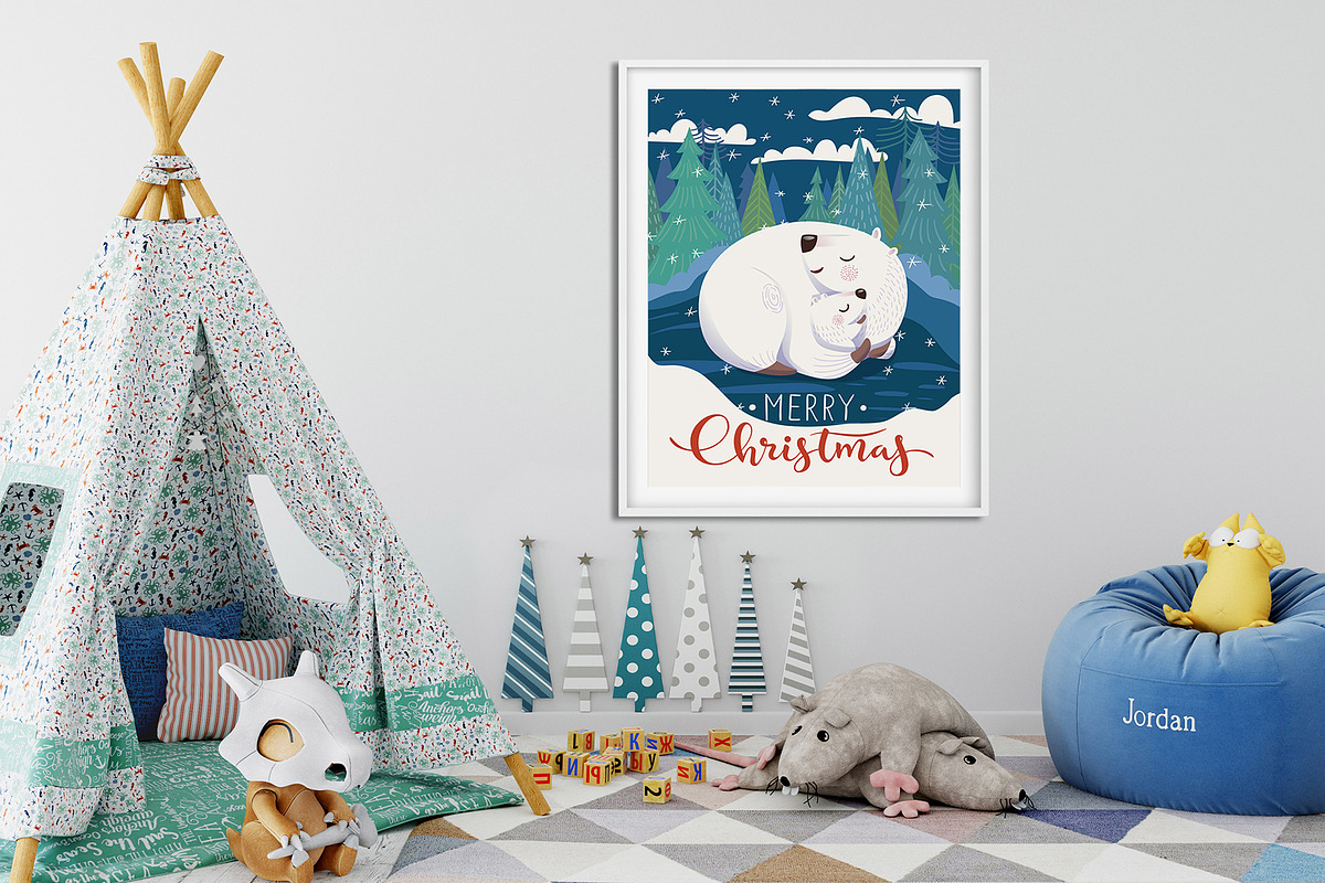 Christmas cards design, an Animal Illustration by Giraffarte (Photo 4 of 6)