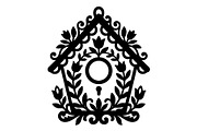 Floral Birdhouse Silhouette Bundle, an Object Graphic by hafijul (Thumbnail 4 of 4)