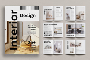 Interior Design Layout Brochure, a Brochure Template by ContestDesign