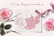 Procreate Roses Stamps, a Brush Add-On by RadekBroz (Thumbnail 6 of 11)