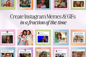 Canva Instagram Meme & GIF Templates