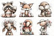 Quirky Easter Animals Clipart, an Illustration by Black Bird Studio (Thumbnail 3 of 5)