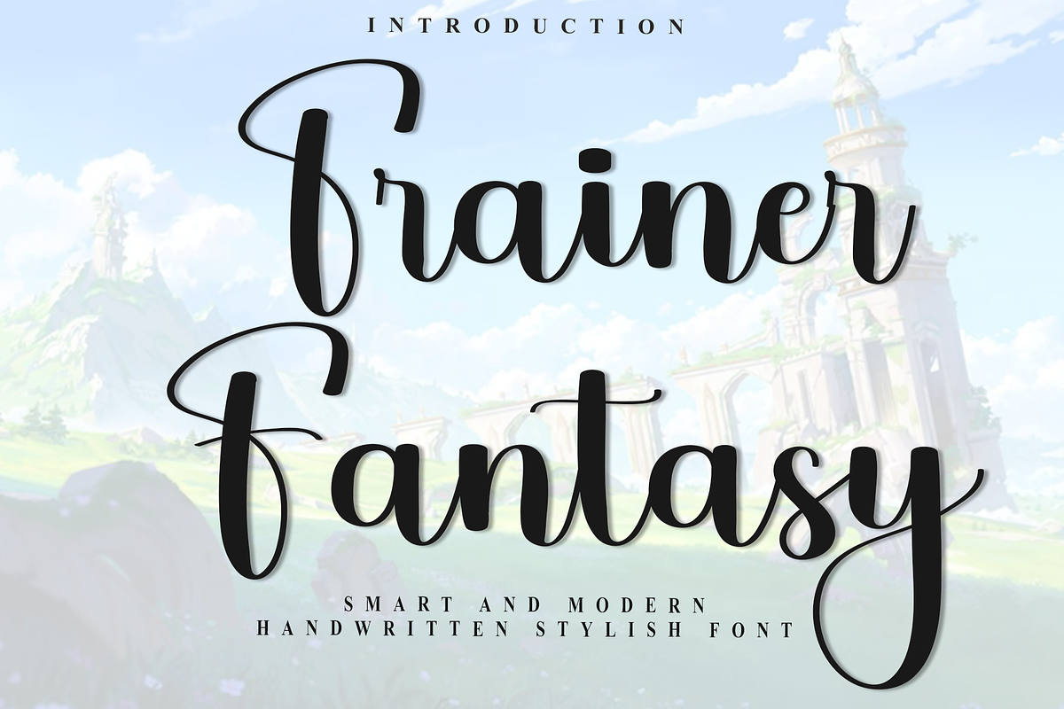 Trainer Fantasy, a Handwritten Font by InermediaSTUDIO (Photo 1 of 8)