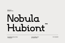 Nobula Hubiont - Monospaced Font