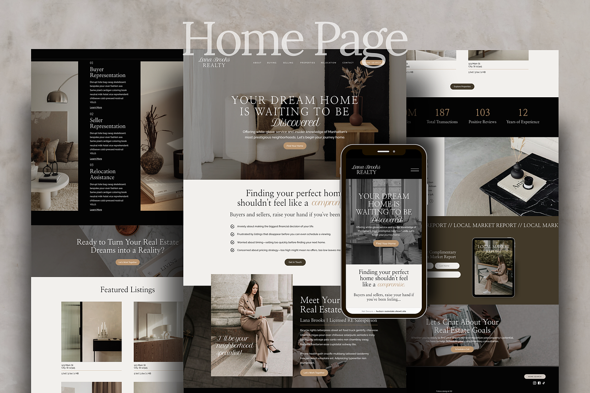 Real Estate Website Showit Template, a Squarespace Template by Warmsoulgallery (Photo 2 of 10)