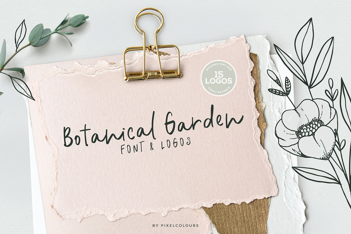 Botanical Garden Font & Logos