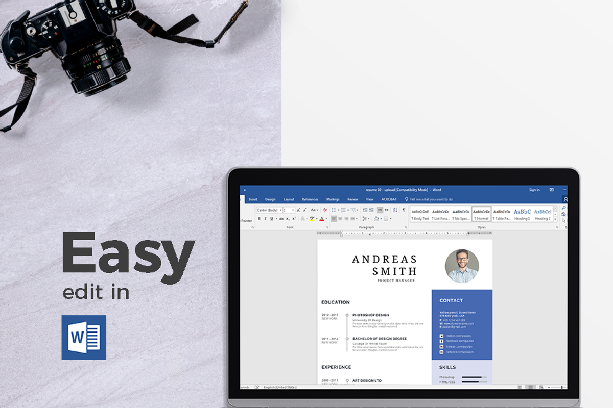 Cover Letter & Resume Template, a Resume Template by Hito Graphic (Photo 6 of 8)