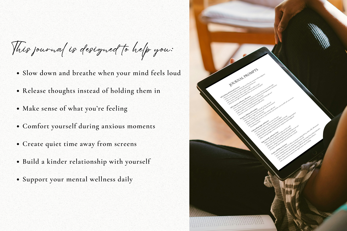 Anxiety Journal Printable, a Templates & Theme by The Chaos Project (Photo 3 of 4)