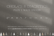 Cholas Modern Christmas Font Display, a Serif Font by Cloverons (Thumbnail 9 of 10)