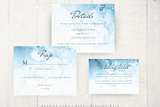 Watercolor Blue Winter Wedding Set, an Invitation Template by Kolorata Art (Thumbnail 4 of 5)