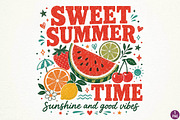 Sweet Summer Time Sublimation PNG, a Seasonal Illustration by DreamPrint404 (Thumbnail 1 of 6)