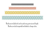 Hand Drawn Stitched Borders, a Pattern Graphic by Melissa Held Designs (Thumbnail 2 of 3)