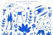 Dino World Clipart Collection, an Animal Illustration by Funny Bug (Thumbnail 3 of 9)