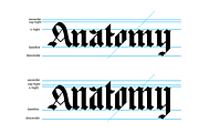 Redro - Geometrical Blackletter, a Blackletter Font by Gittype (Thumbnail 5 of 8)