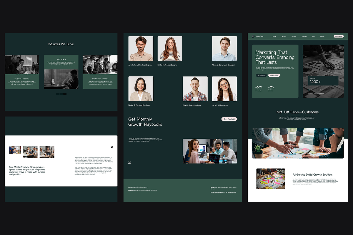 Figma Marketing Agency Landing Page, a Landing Page Template by Musara (Photo 6 of 6)