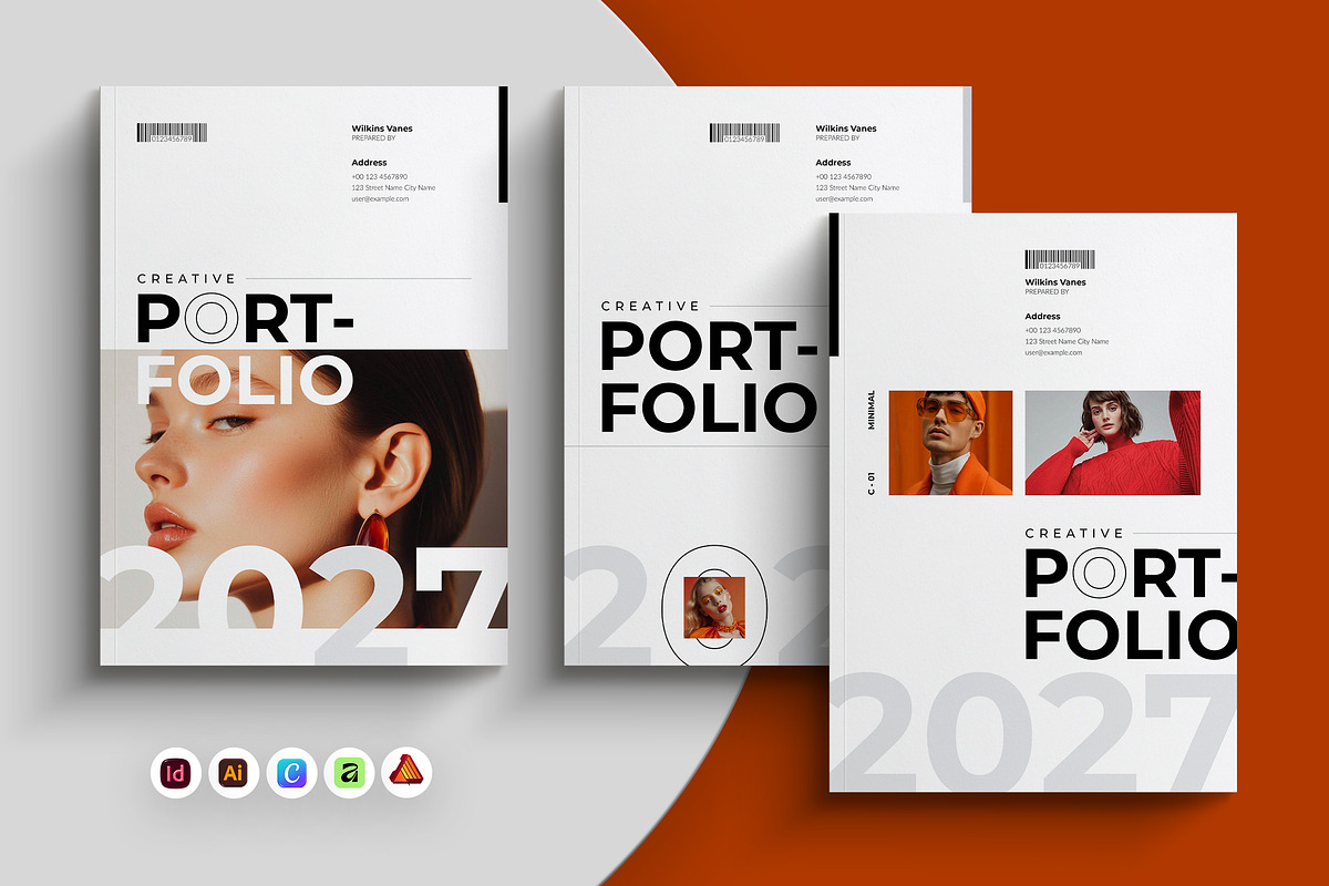 Modern Portfolio Cover Template, a Brochure Template by Spark_Creative (Photo 1 of 6)