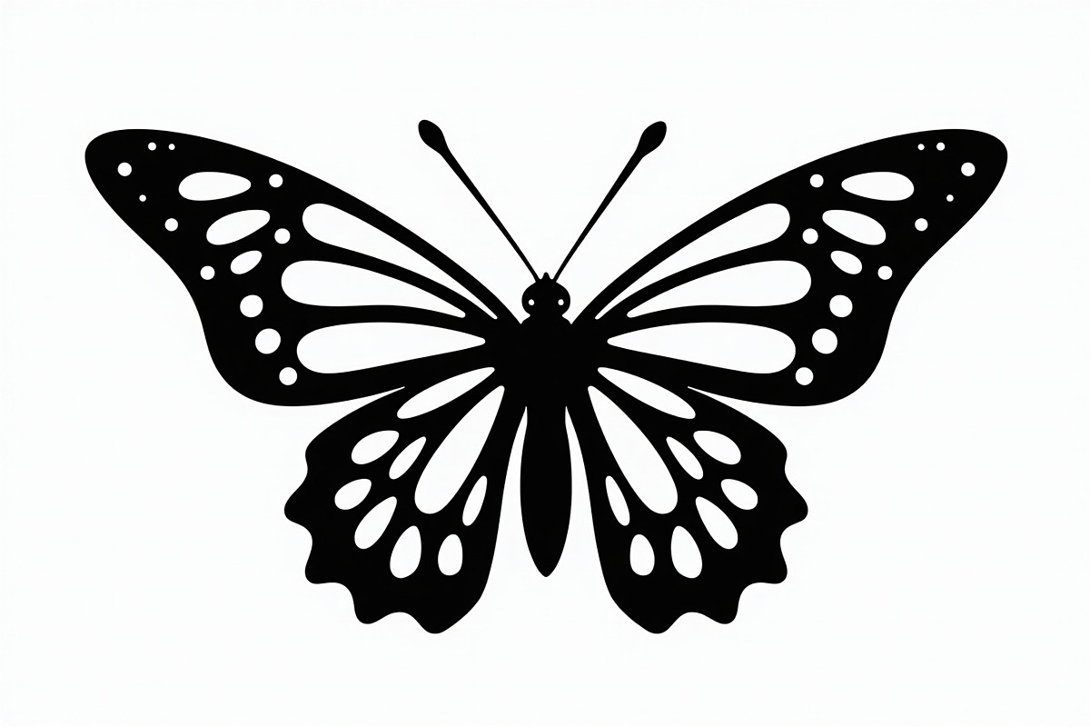 butterfly laser cut design, an Illustration by BIPLOB EXPERT (Photo 9 of 13)