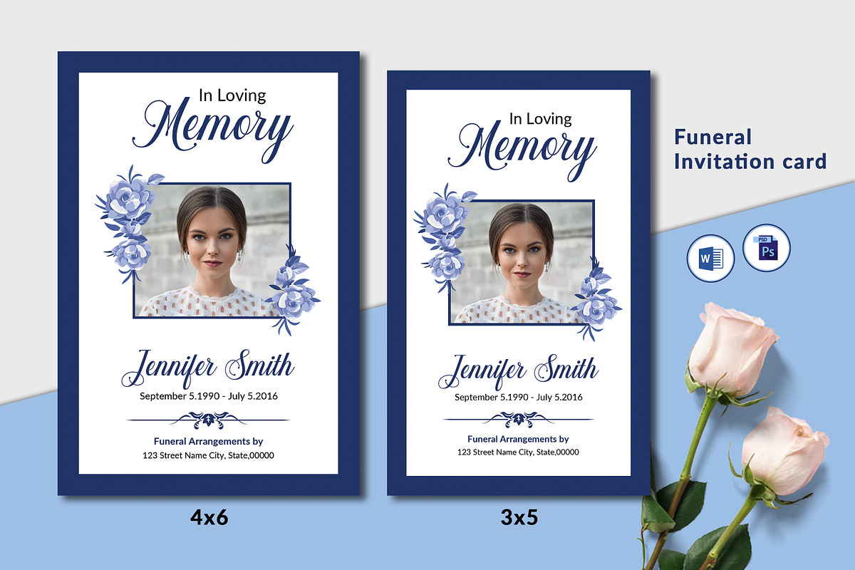 Funeral Prayer Card preview 2