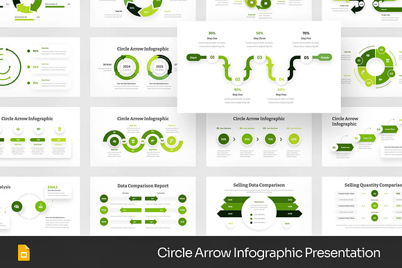 Circle Infographic GSlides, PPoint preview 3