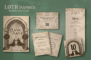 LOTR Inspired Wedding Templates, an Invitation Template by Enchanted Visions Shop (Thumbnail 3 of 4)