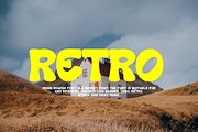 Moon Howish - Groovy Retro Font, a Sans Serif Font by QR Design Studio (Thumbnail 11 of 12)