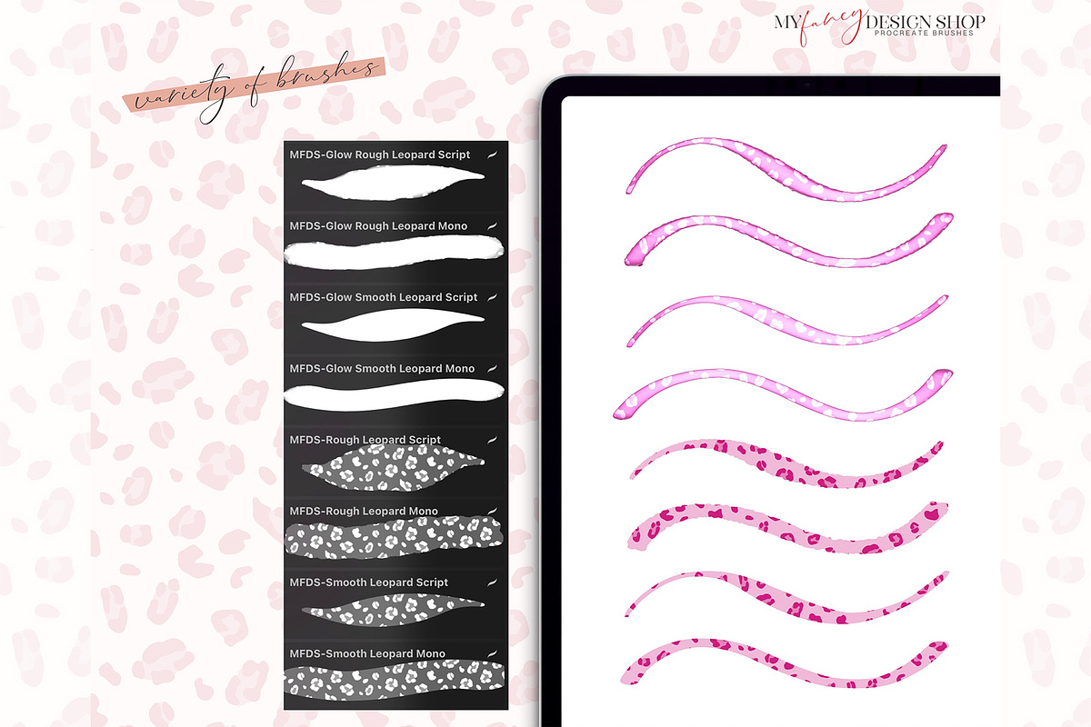 Procreate Leopard Texture Brushes, a Brush Add-On by My Fancy Design Shop (Photo 3 of 10)