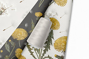 Dandelion wildflowers patterns set, a Seasonal Illustration by FleurArt (Thumbnail 10 of 11)