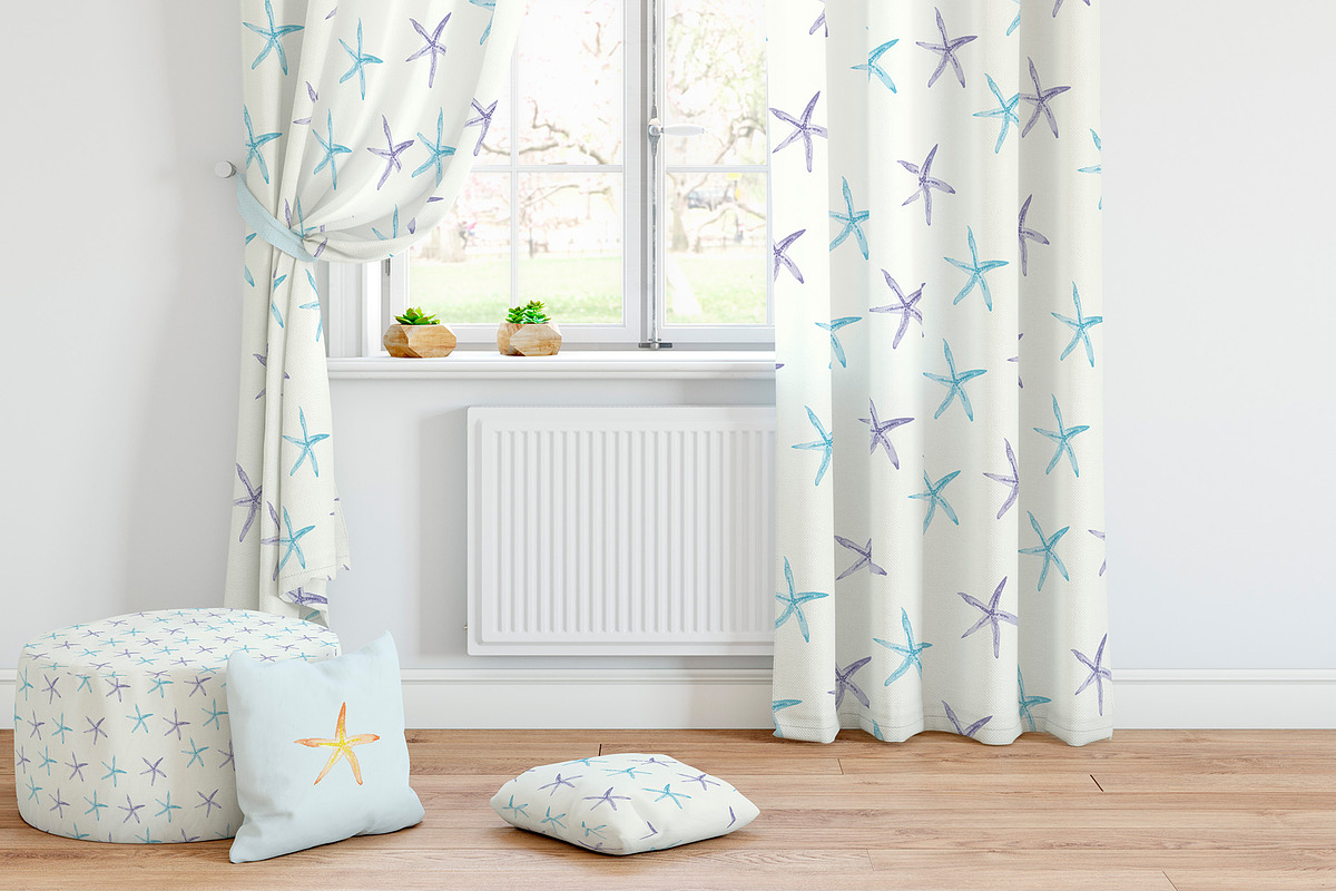 Nautical Watercolor Patterns, a Pattern Graphic by Spirit of Colors (Photo 2 of 6)