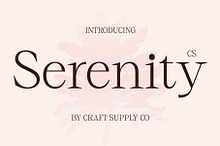 CS Serenity – Elegant Font