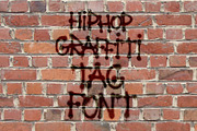 Hip Hop Graffiti Tag Spray Font, an Object Graphic by AntonyChernianu (Thumbnail 2 of 3)