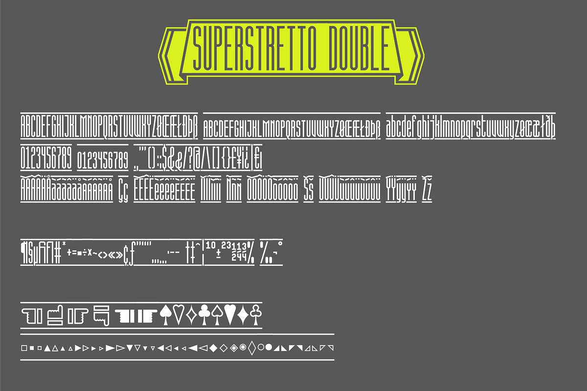 Superstretto Family banner font, a Sans Serif Font by Bellini studio (Photo 14 of 17)