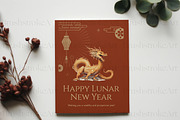 Chinese Dragon Clipart, Dragon PNG, an Animal Illustration by BrushstrokeArtGB (Thumbnail 9 of 9)