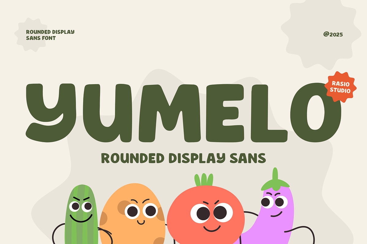 Yumelo Rounded Sans Typeface Font, a Sans Serif Font by Rasio Studio (Photo 1 of 7)