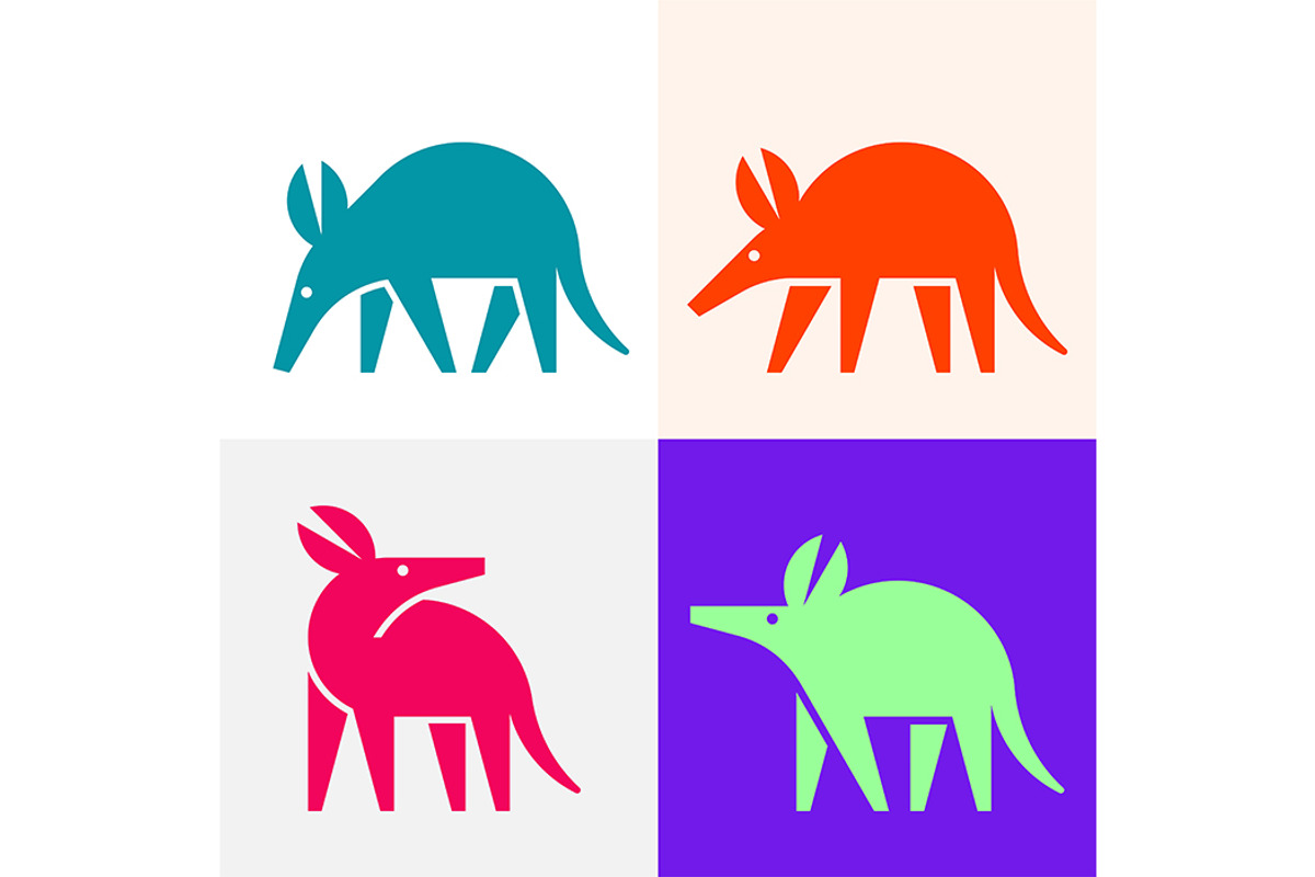 Aardvark Logo, a Graphic by NataliiaVolyk (Photo 2 of 6)
